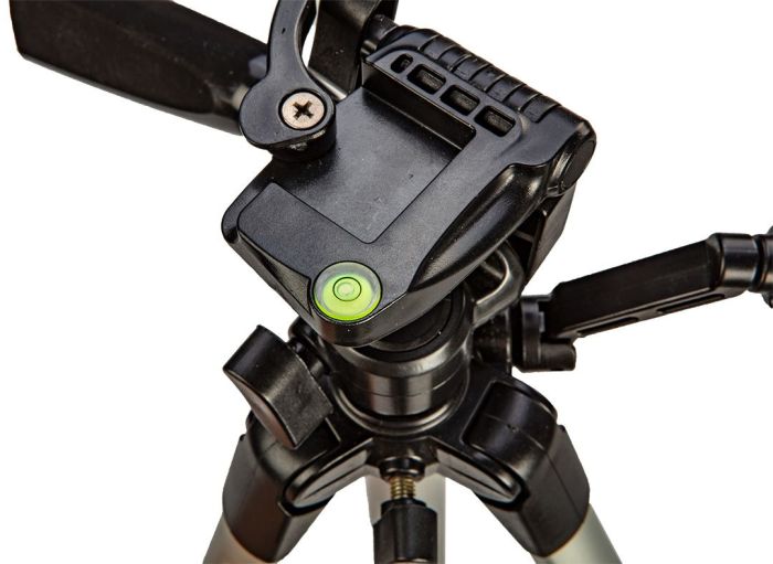 Штатив Neo Tools, 1.5м, 1/4", алюмінієвий, швидкознімне з'єднання, капсула для вирівнювання