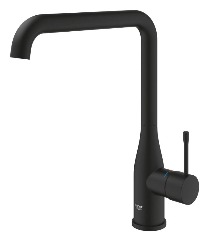 Смеситель для кухни Grohe Accent, дл.излива - 220мм, поворотный, 1 рычаг, фантомный черный