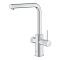 Змішувач для кухні Grohe Blue Pure Minta, довж.виливу - 223мм, поворотний/витяжний, 1+1фильтр, хром