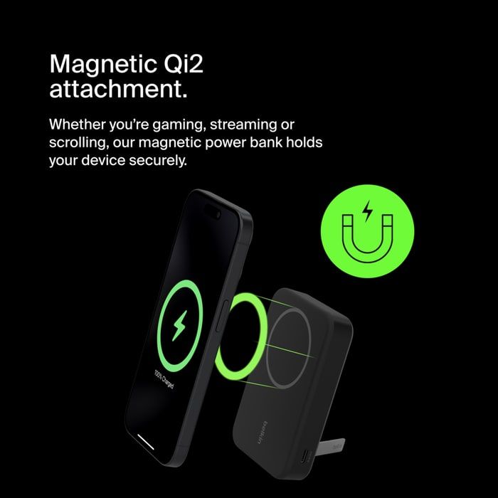 Портативное зарядное устройство Power Bank Belkin 10000мАч, MagSafe Wireless, черный