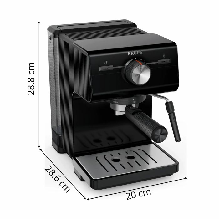 Кофеварка Krups рожковая Authentic C50 2л, молотый, 15 бар, черный