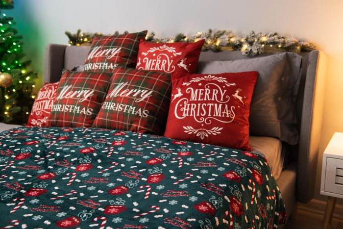 Плед Ardesto Christmas Flannel 160х200см, 100% поліестер, солодке какао