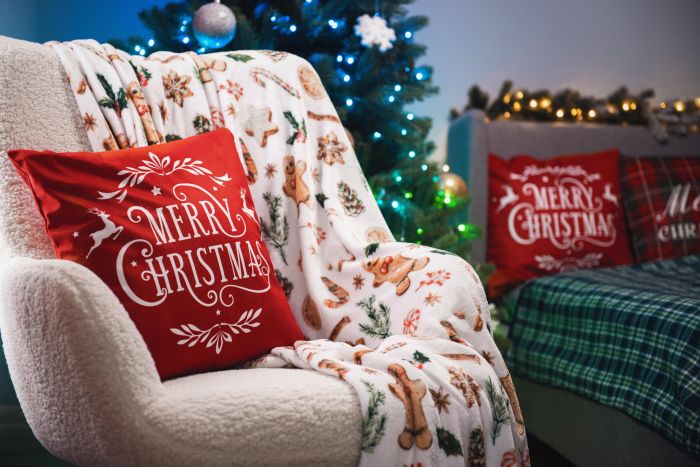 Плед Ardesto Christmas Flannel 160х200см, 100% поліестер, імбирні пряники