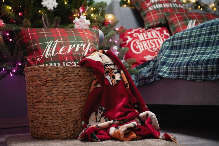 Плед Ardesto Christmas Flannel 160х200см, 100% полиэстер, рождественские корги