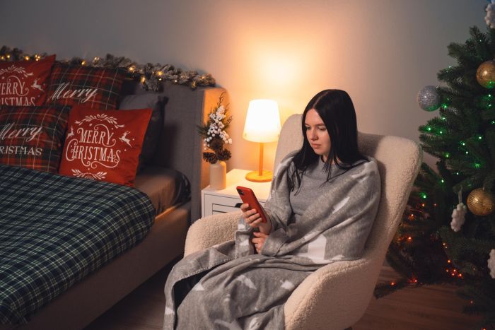 Плед Ardesto Christmas Fleece 130x160см, 100% полиэстер, олени