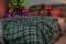 Плед Ardesto Christmas Fleece 130x160см, 100% полиэстер, клетка, зеленый