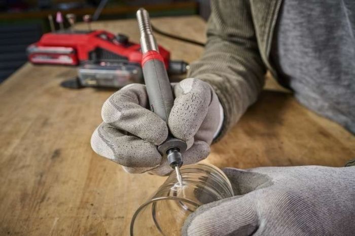 Гравер аккумуляторный Einhell TE-MT 18/34 Li-Solo, PXC, 18В, 5000-34000об/мин, гибкий вал 92см, 1.4кг, (без АКБ и ЗУ)