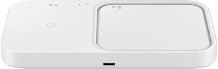 Зарядний пристрій бездротовий Samsung Duo 15Вт, білий