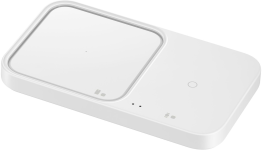 Зарядний пристрій бездротовий Samsung Duo 15Вт, білий