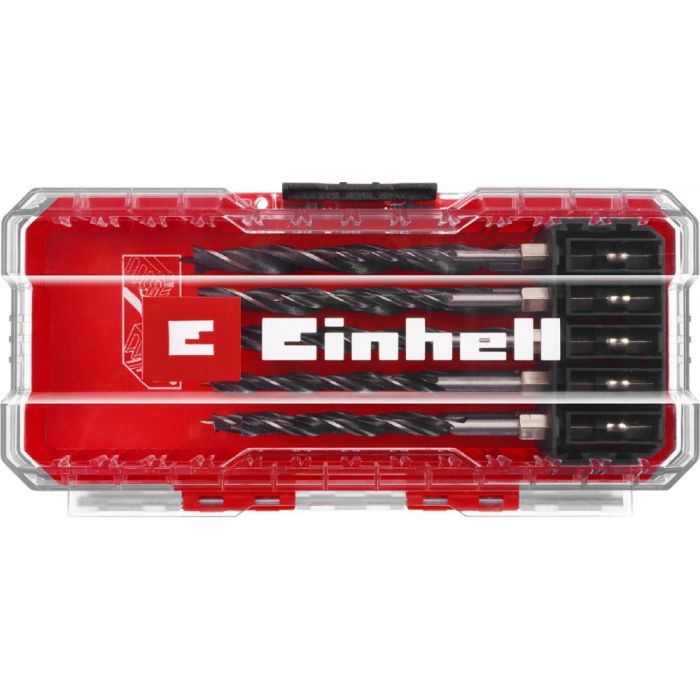 Набор сверл по дереву Einhell, 10шт, 3-8мм, кейс