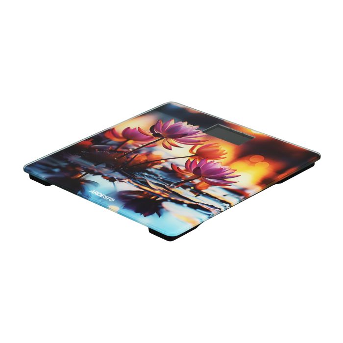 Весы Ardesto напольные LOTUS, 150кг, AAAx2 в компл, стекло, многоцветные