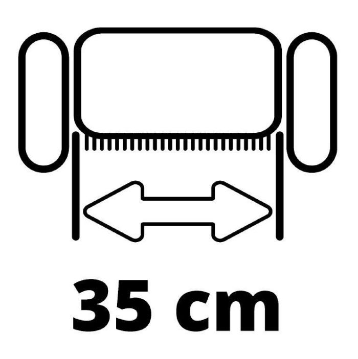 Аэратор-скарификатор аккумуляторный Einhell GE-SC 36/35 Li - Solo 36В 35см бесщеточные ножи 16шт 9.94кг (без АКБ и ЗУ)