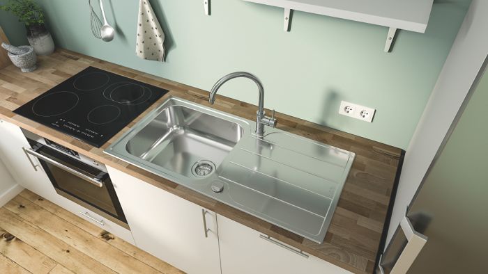 Змішувач для кухні Grohe QuickFix Start Classic, довж.виливу - 223мм, поворотний, 1важіль, хром