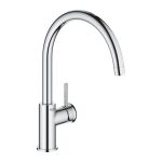 Змішувач для кухні Grohe QuickFix Start Classic, довж.виливу - 223мм, поворотний, 1важіль, хром