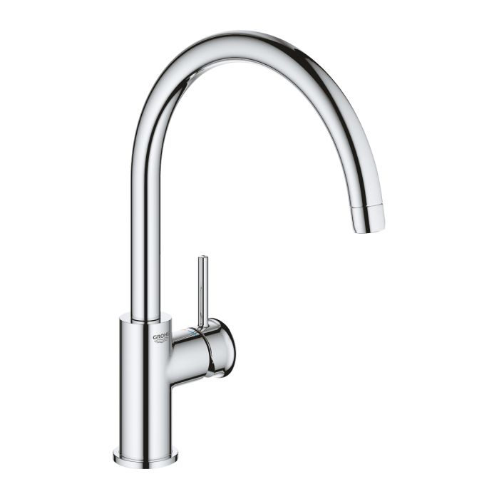 Змішувач для кухні Grohe QuickFix Start Classic, довж.виливу - 223мм, поворотний, 1важіль, хром