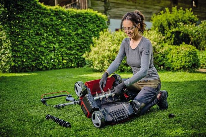 Аэратор-скарификатор электрический Einhell GE-SA 1435/1 1400Вт 35см ножи 16шт 10.18кг