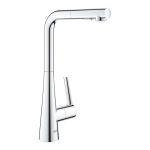 Змішувач для кухні Grohe Scala, довж.виливу - 205мм, поворотний/витяжний, 1важіль, хром