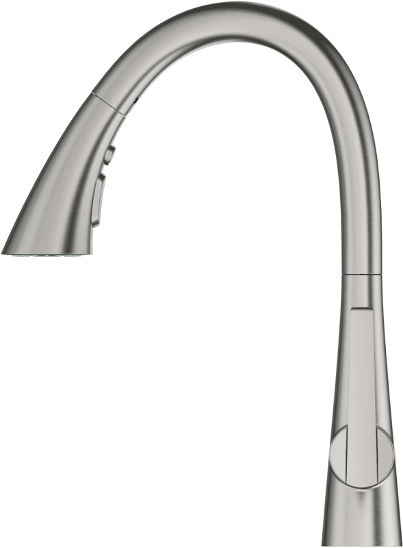 Змішувач для кухні Grohe Scala, довж.виливу - 231мм, поворотний/витяжний, 1важіль, супер сталь