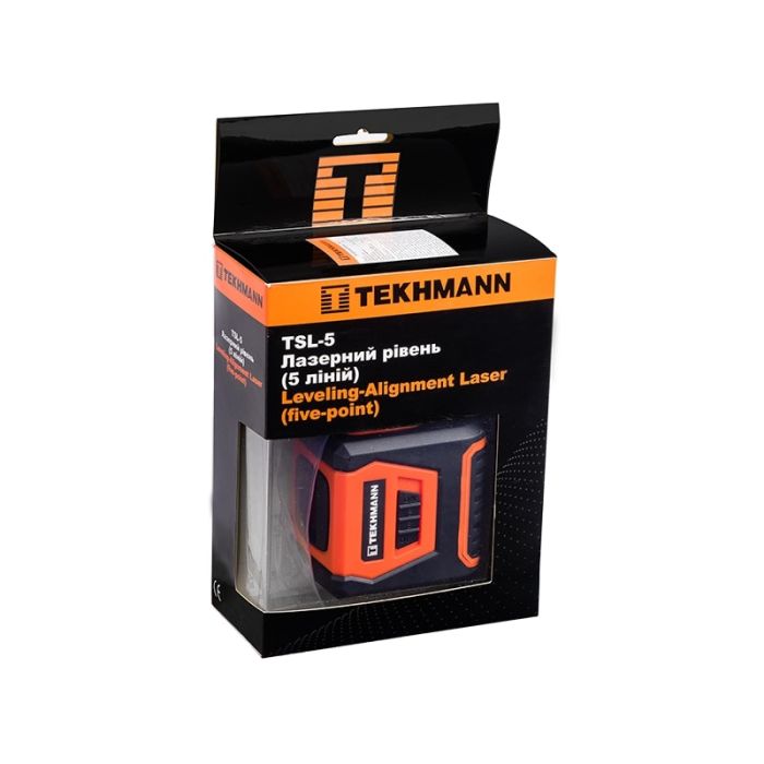 Нівелір лазерний Tekhmann TSL-5 до 10м ±0.4мм/м червоний промінь