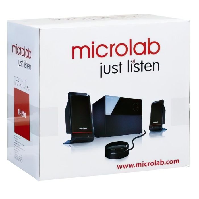 Акустическая система MICROLAB  2.1, 40W, mini-jack, черный Microlab M-200