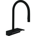 Змішувач для кухні Hansgrohe Aquno Select M81, довж.виливу - 220мм, поворотний, витяжний, 1 важіль, чорний матовий