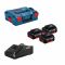 Набор аккумулятора и зарядного устройства Bosch GBA, 3х18В 5А·ч, ЗУ GAL 18V-40 + L-Boxx 136
