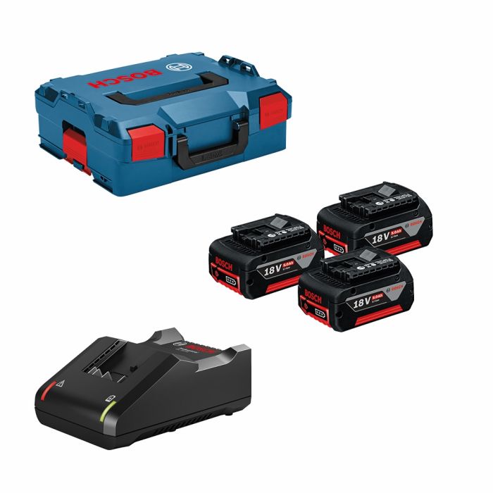 Набор аккумулятора и зарядного устройства Bosch GBA, 3х18В 5А·ч, ЗУ GAL 18V-40 + L-Boxx 136