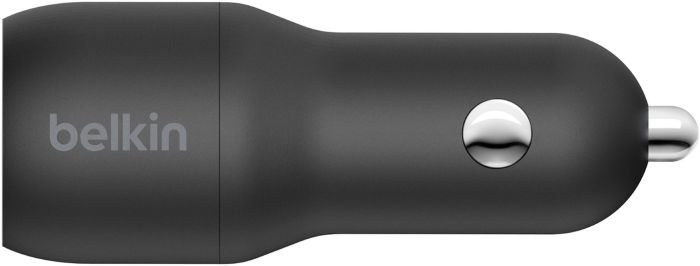 Зарядний пристрій автомобільний Belkin 24Вт 2хUSB-A, чорний