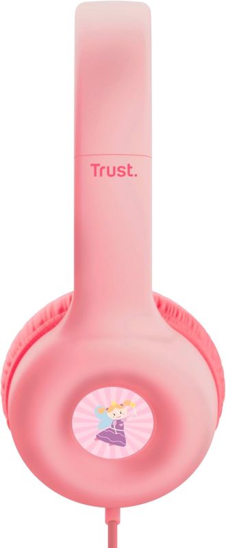 Наушники Trust Nouna Headphones mini-jack, Mic, Розовый