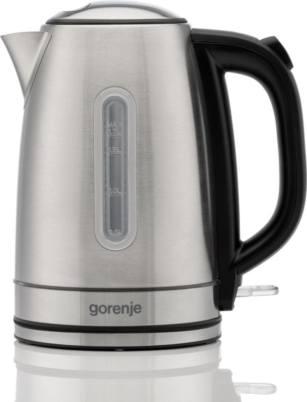Электрочайник Gorenje 1.7л, Strix-контроль, металл, нерж