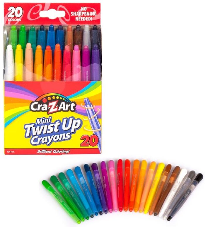 Цветные карандаши Cra-Z-Art Mini Twist Up, 20шт