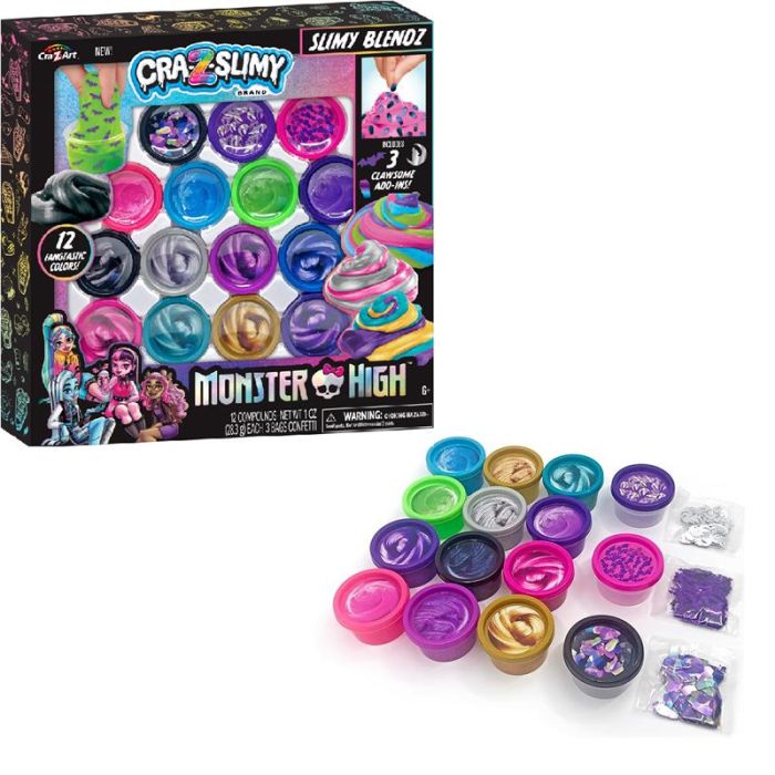 Слайм Cra-Z-Art Monster High Slimy Blendz, набор 19ед