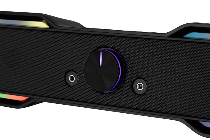 Акустическая система (саундбар) 2E PCS101 RGB, 2.0, USB, Black
