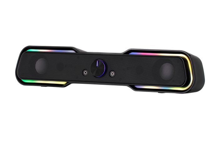 Акустическая система (саундбар) 2E PCS101 RGB, 2.0, USB, Black