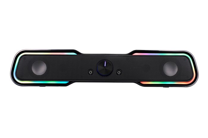 Акустическая система (саундбар) 2E PCS101 RGB, 2.0, USB, Black