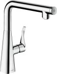 Змішувач для кухні Hansgrohe Metris Select, довж.виливу - 248мм, поворотний, важіль + кнопка, хром