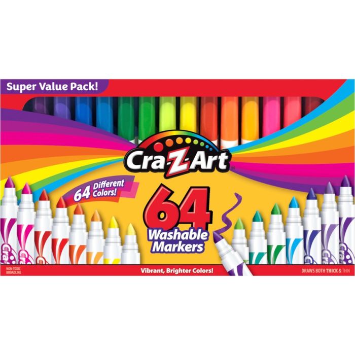 Маркери легкозмивні Cra-Z-Art 64шт