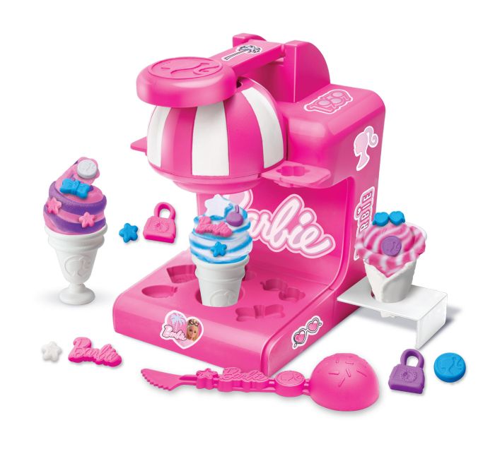 Тесто для лепки Cra-Z-Art Barbie Магазин мороженого с формами, набор 8ед