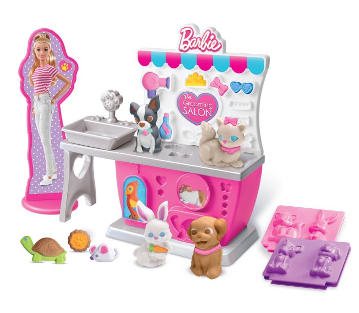 Тесто для лепки Cra-Z-Art Barbie Зоомагазин с формами, набор 10ед