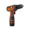 Шуруповерт-дрель аккумуляторная Tekhmann TCD-12/2 BS Kit 12В 1х2А·час 30Нм 0-400·1400об·мин 1кг кейс с принадлежностью