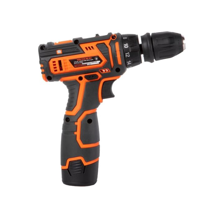 Шуруповерт-дрель аккумуляторная Tekhmann TCD-12/2 BS Kit 12В 1х2А·час 30Нм 0-400·1400об·мин 1кг кейс с принадлежностью