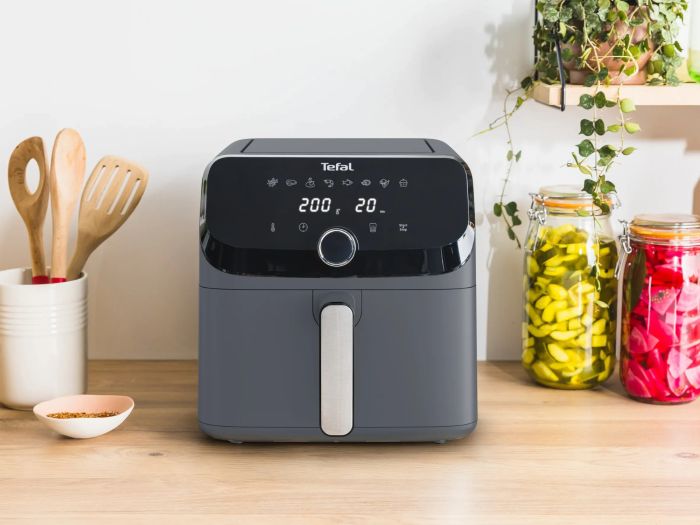 Мультипечь Tefal Easy Fry Mega, 1700Вт, чаша-7.5л, сенсорное управл., 8 программ, пластик, темно-серый