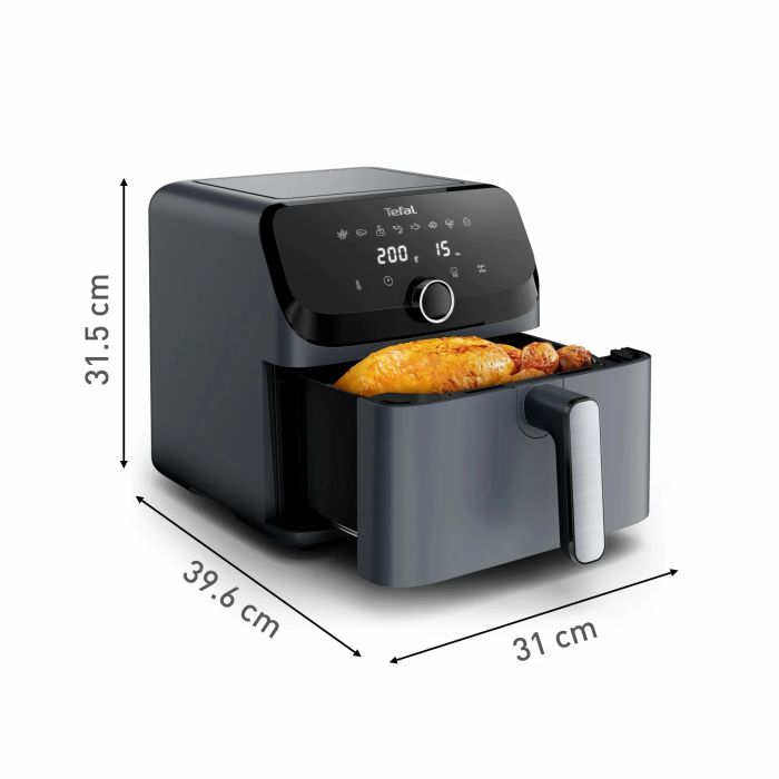 Мультипечь Tefal Easy Fry Mega, 1700Вт, чаша-7.5л, сенсорное управл., 8 программ, пластик, темно-серый