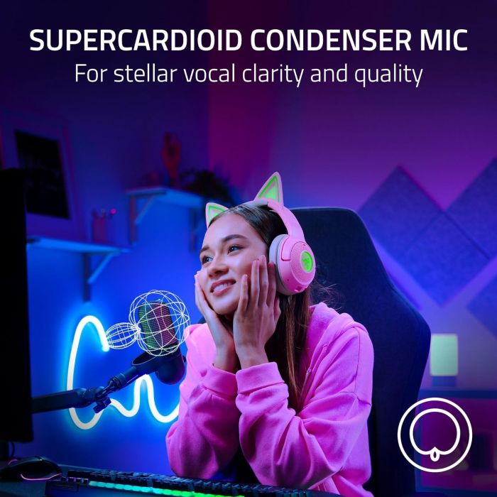 Мікрофон геймінговий Razer Seiren V3 Chroma, Uni, RGB, USB-A, 2м, чорний
