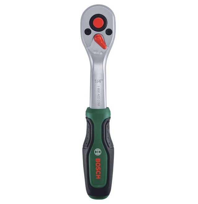 Ключ-трещотка Bosch, 1/4", 72 зубцов