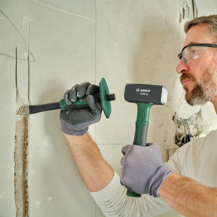 Зубило плоское Bosch, 250x102x81мм, защита руки, CrV