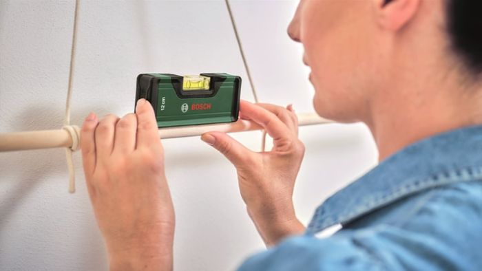 Уровень Bosch, 12см, 1 капсула, алюминиевый.