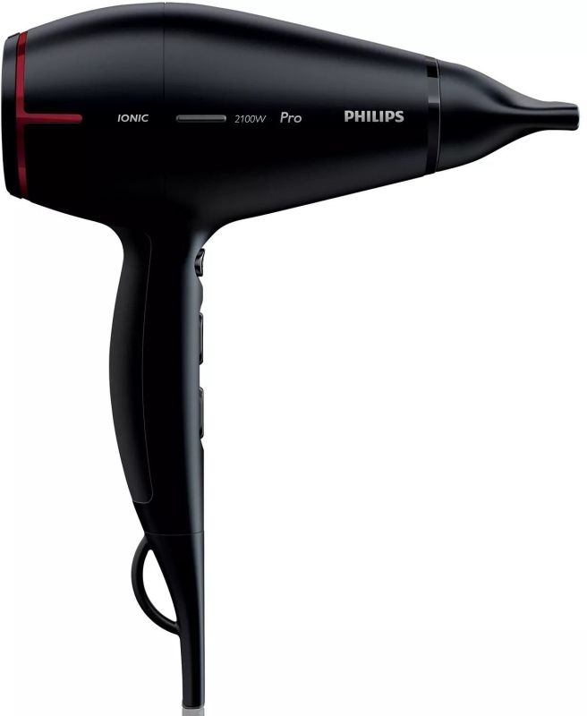 Фен Philips Professional, 2100Вт, 3 режими, іонізація, хол. обдув, чорний