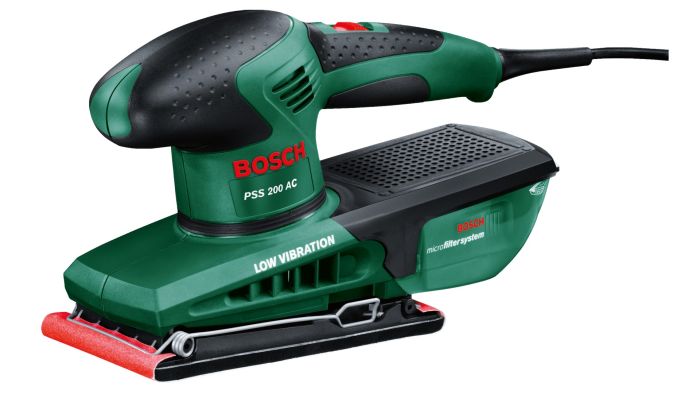Шліфмашина вібраційна Bosch PSS 200 AC 200Вт платформа 93x230 24000кол/хв 1.6кг