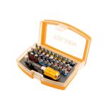 Биты Tolsen, набор 32шт, 1/4", удлинитель магнитный, SL, PH, PZ, Torx, кейс